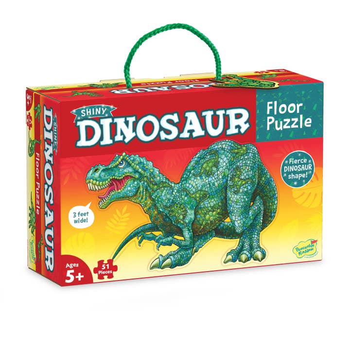 Jigsaw - Peaceable Kingdom Shiny Dinosaur Floor Puzzle for wholesale by Just Imagine Toys