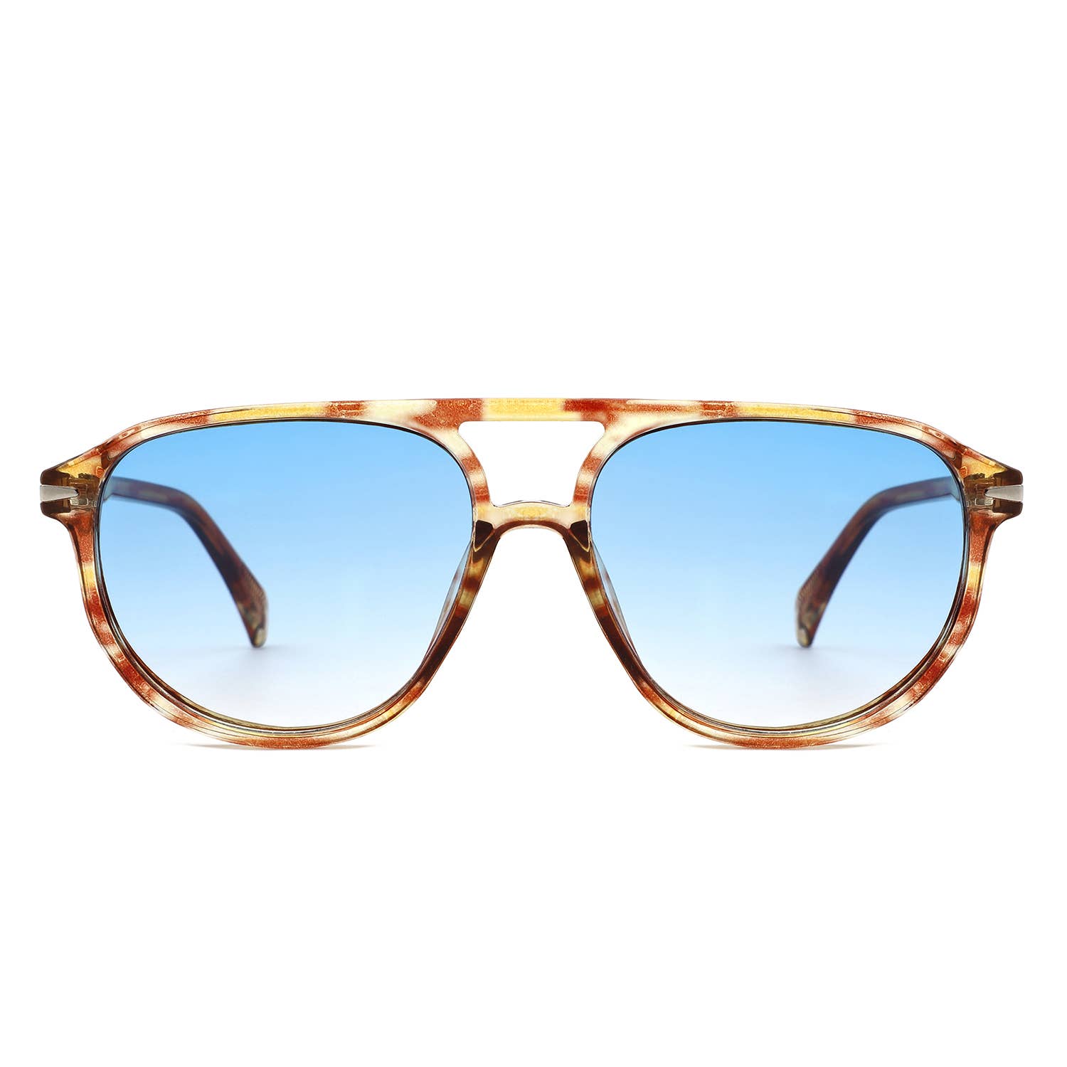 Cramilo Eyewear - Wholesale Sunglasses - Unisex - Retro Brow-Bar Unisex Frame Fashion Aviator Sunglasses12