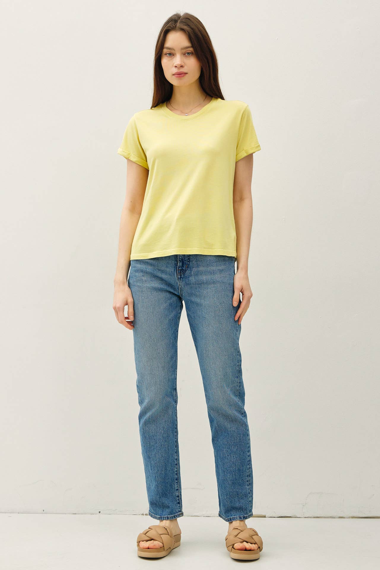 Be Cool - Wholesale T-Shirt - Women's - BOXY CUT TEE W/ ROLL SLEEVE6