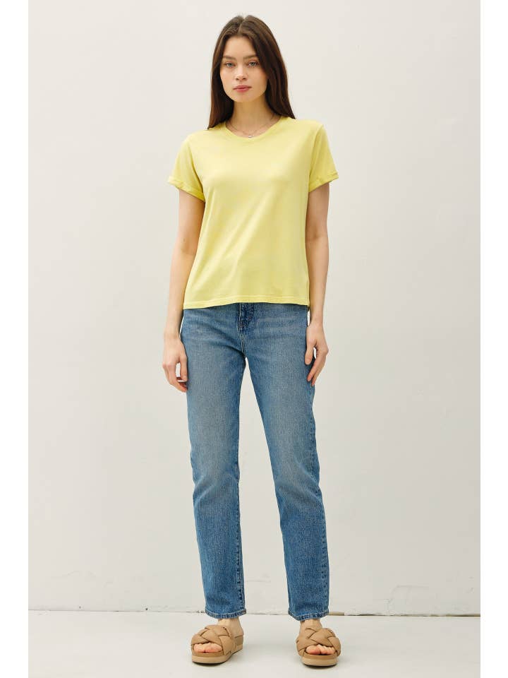 Be Cool - Wholesale T-Shirt - Women's - BOXY CUT TEE W/ ROLL SLEEVE6