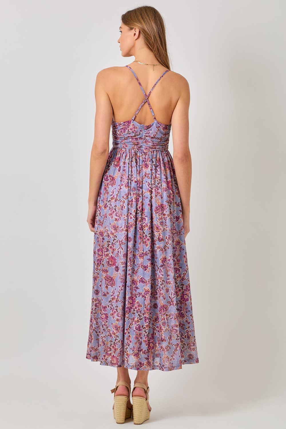 Mystree - Vendita all'ingrosso Vestito - Donna - 60646 Abito in Rete con Pieghe e Schiena Incrociata16