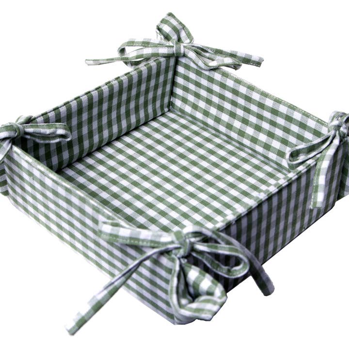 Pane Basket - Buffalo Green Check per la vendita all'ingrosso da parte di Accent Linen
