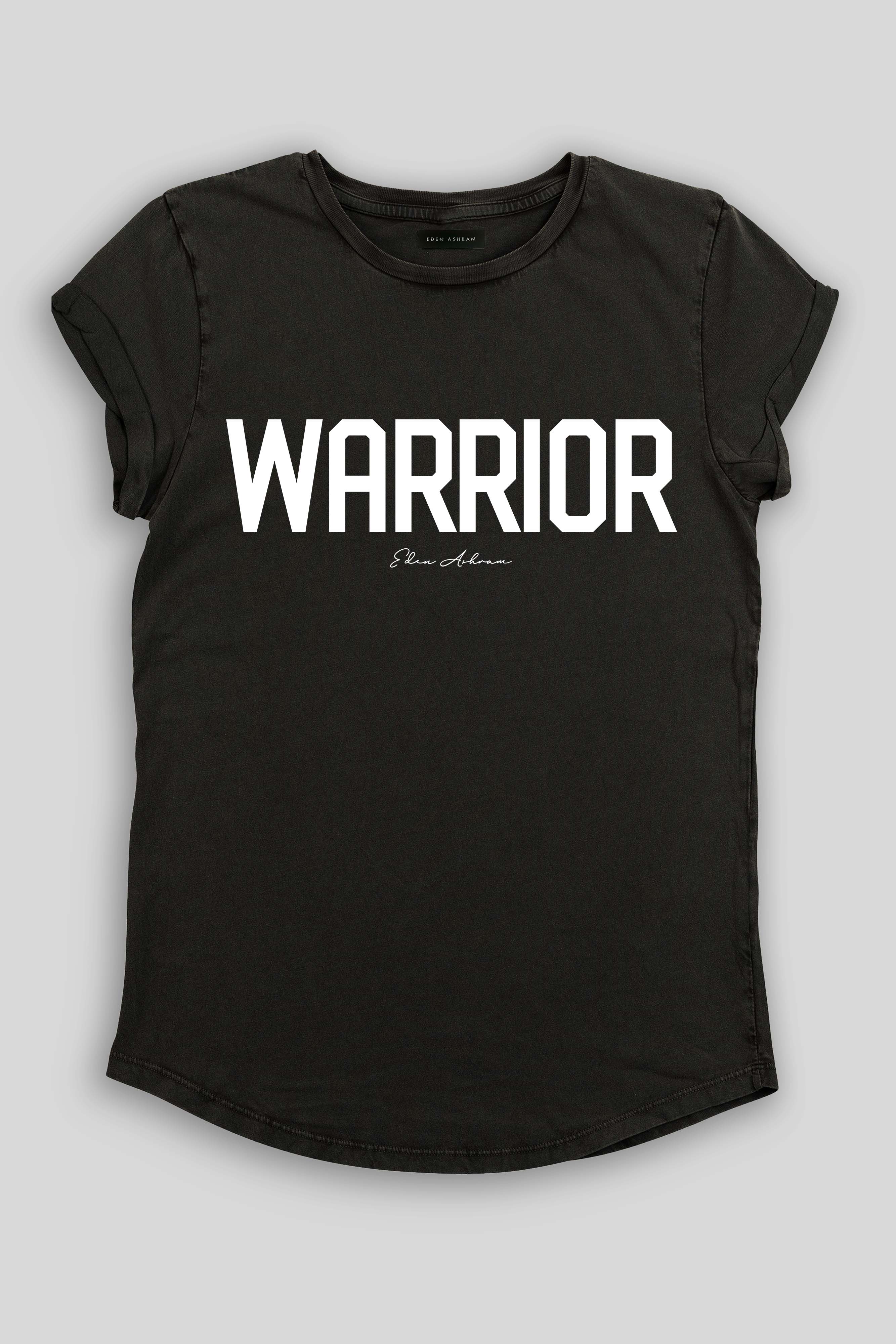 Eden Ashram - Wholesale Screen Printed T-Shirt - Women's - Warrior Premium Rolled Sleeve T-Shirt8