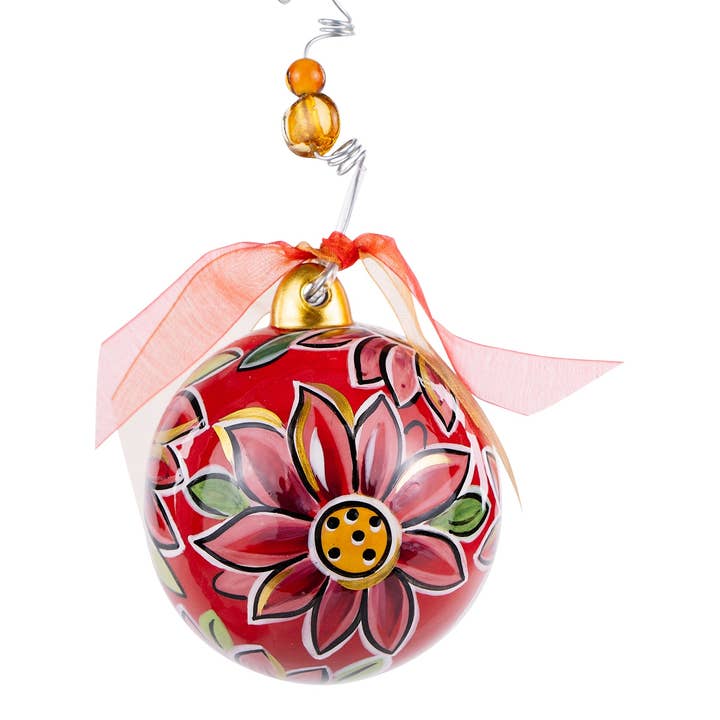 Glory Haus - Wholesale Ornament - Poinsettias Holiday Ornament