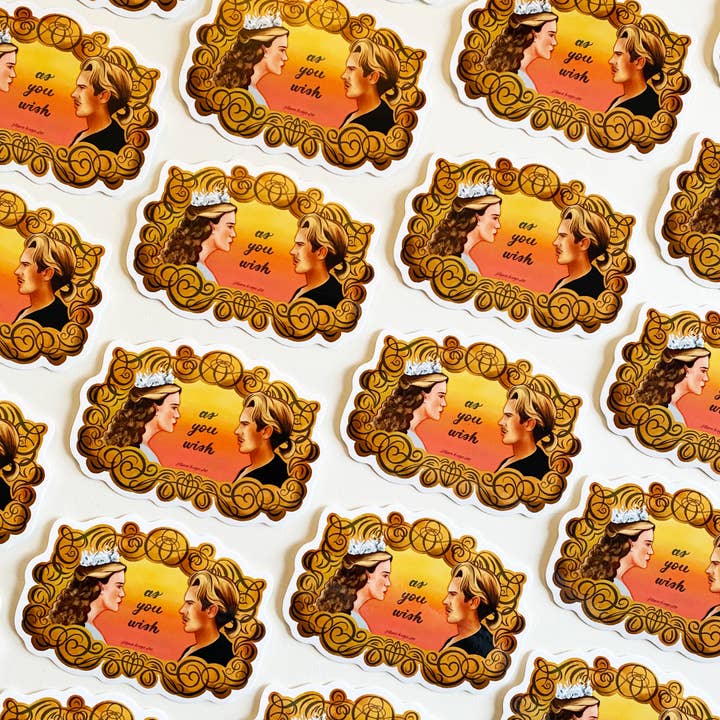 Jillian Kaye Art - Wholesale Sticker - The Princess Bride: Westley and Buttercup | 3" Vinyl Sticker2