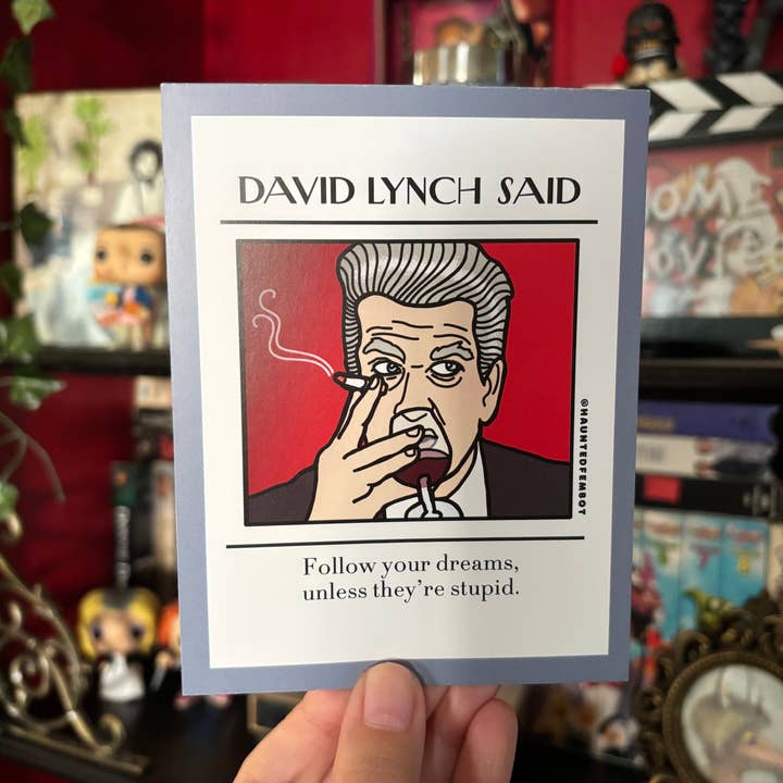 Haunted Fembot - Wholesale Postcard - David Lynch “follow your dreams unless they’re stupid” Postcard0