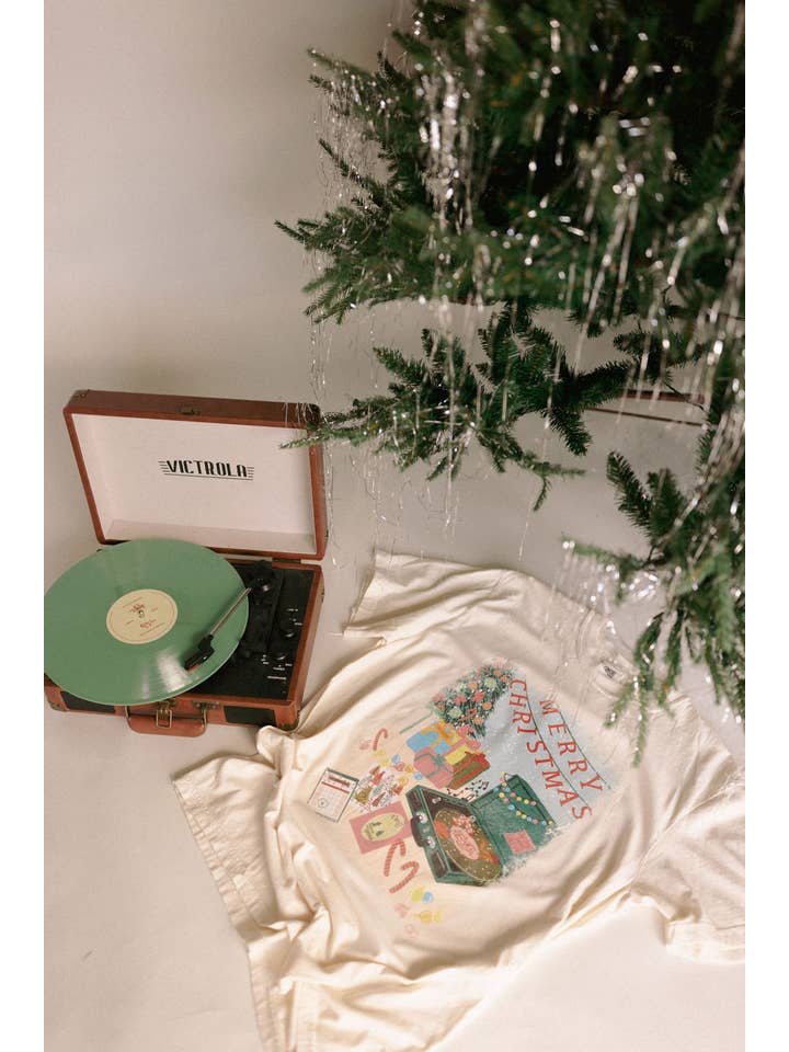 Whitney | Chaudoin Creations - Wholesale Screen Printed T-Shirt - Women's - A Vintage Christmas Graphic Tee