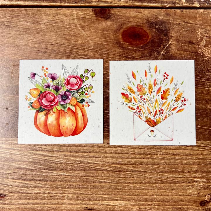 Les cartes de Lulu - Wholesale Everyday Greeting Card - Small cards for florist / gift basket "Autumn"4