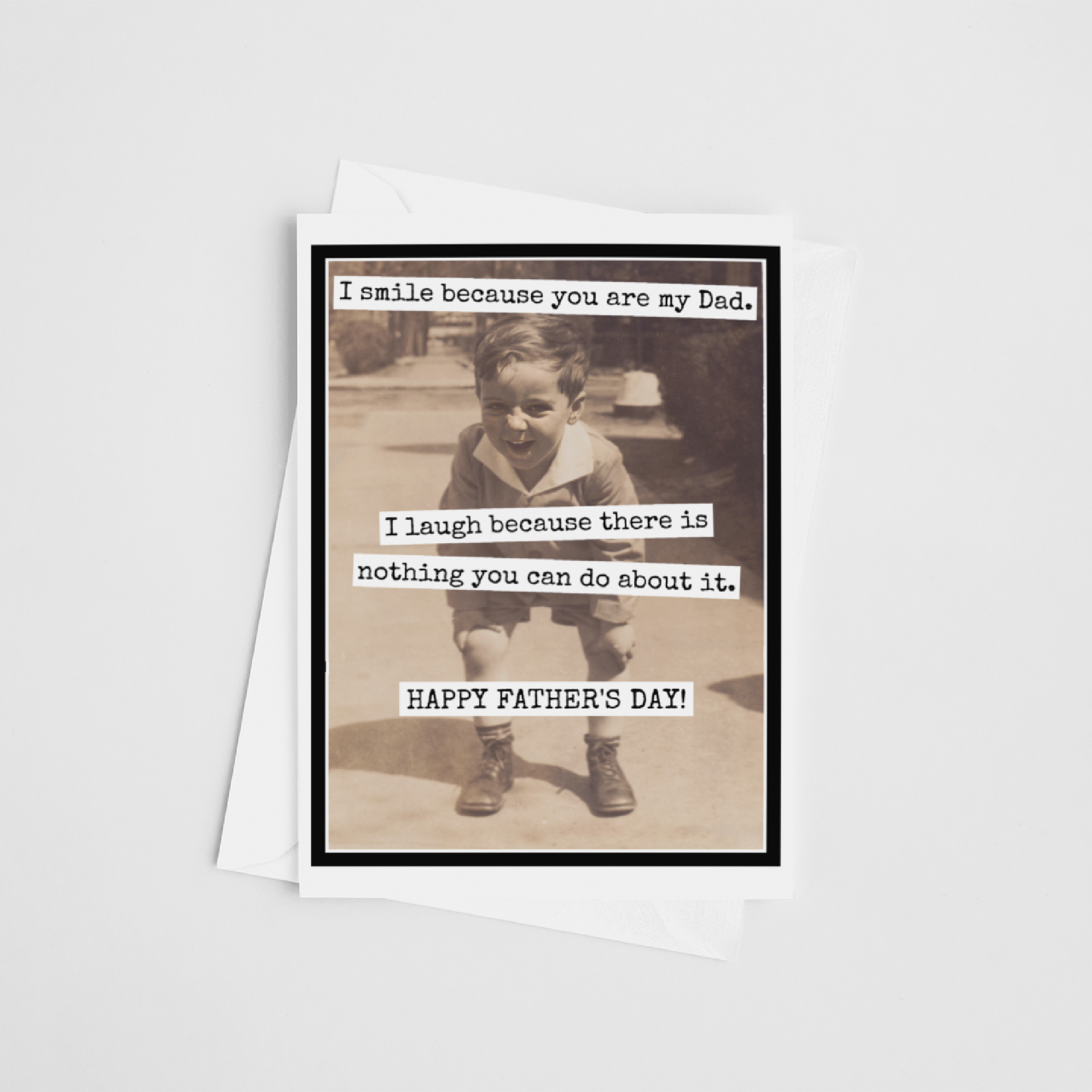 Raven's Rest Studio - Wholesale Father's Day Card - Father's Day Card. I Smile Because You Are My Dad. I Laugh..2