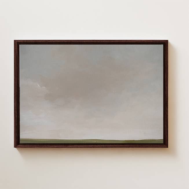 Horizon Framed Canvas Print for wholesale by Lauren Fuhr Design Co.