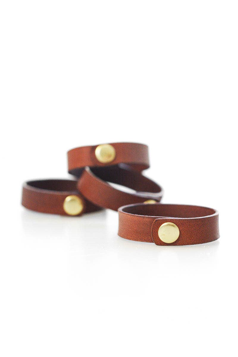 Stitch & Shutter – wholesale Napkin ring – Leather Napkin Rings (Set of 4)1