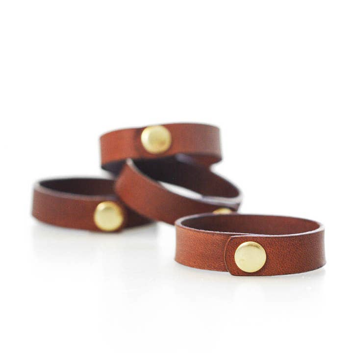 Stitch & Shutter - Wholesale Napkin ring - Leather Napkin Rings (Set of 4)1