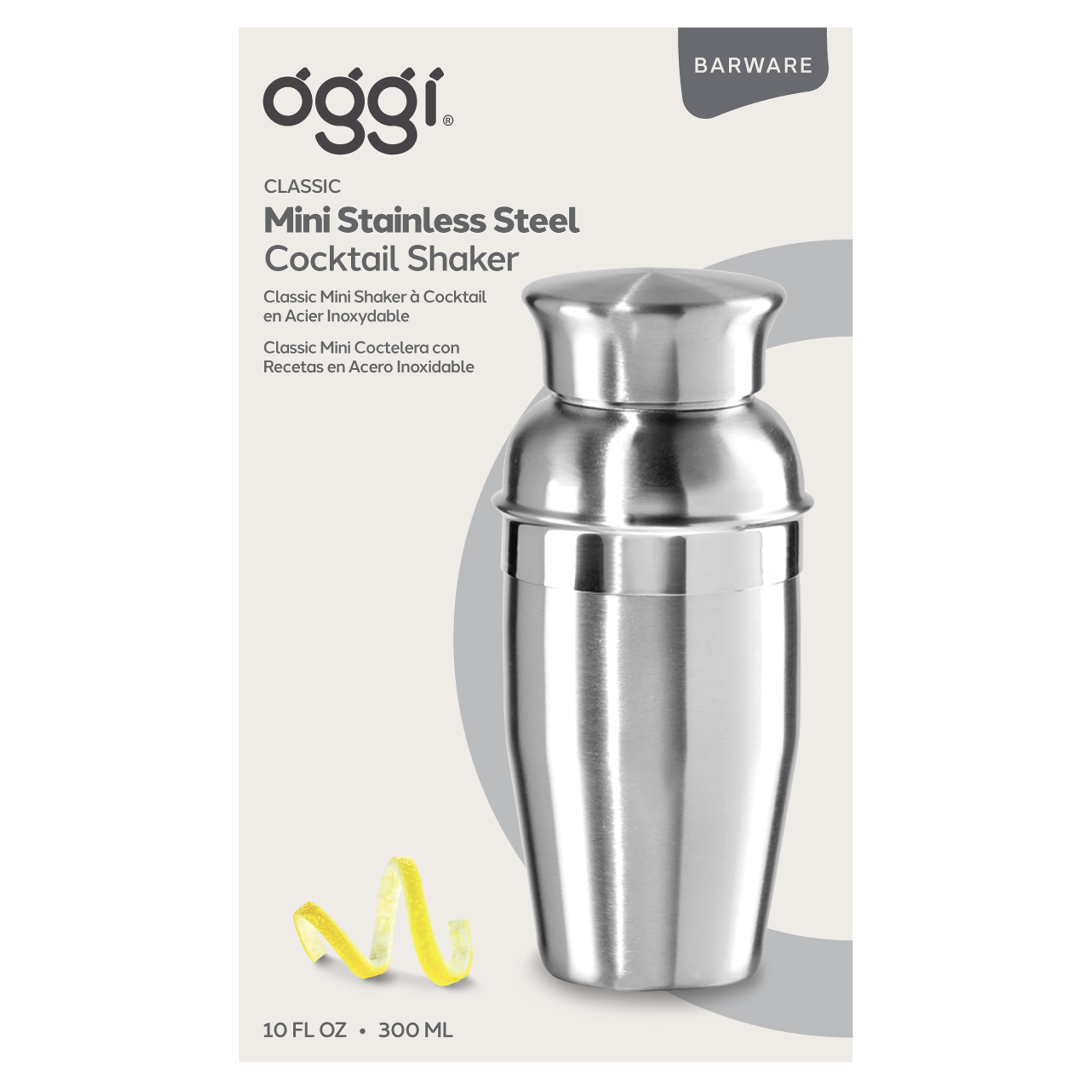 Oggi - Wholesale Cocktailshaker - Cocktailshaker - Mini, 10oz Roestvrij Staal6