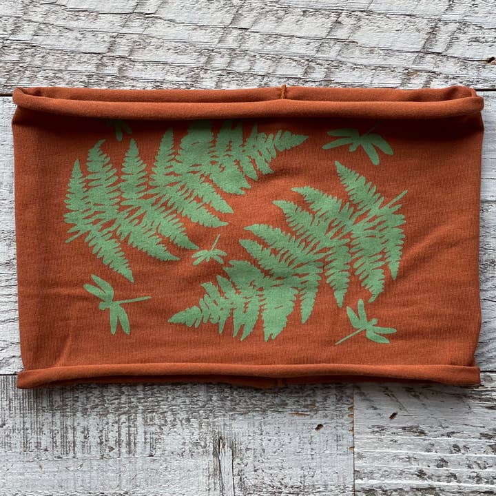 Think Greene - Vente Bandeau – femme - Bandeau Libellule Fern - Rouille2