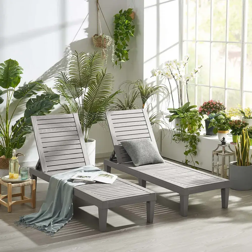 Clara Clark - Wholesale Chaise Lounge - Outdoor Chaise Lounge Chair (Set of 2 Chairs)10