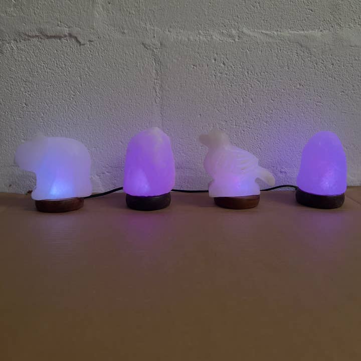 Heaven Spring Ltd โ wholesale Salt lamp โ Samples Sale - White USB LED Salt Lamps Lot of 44