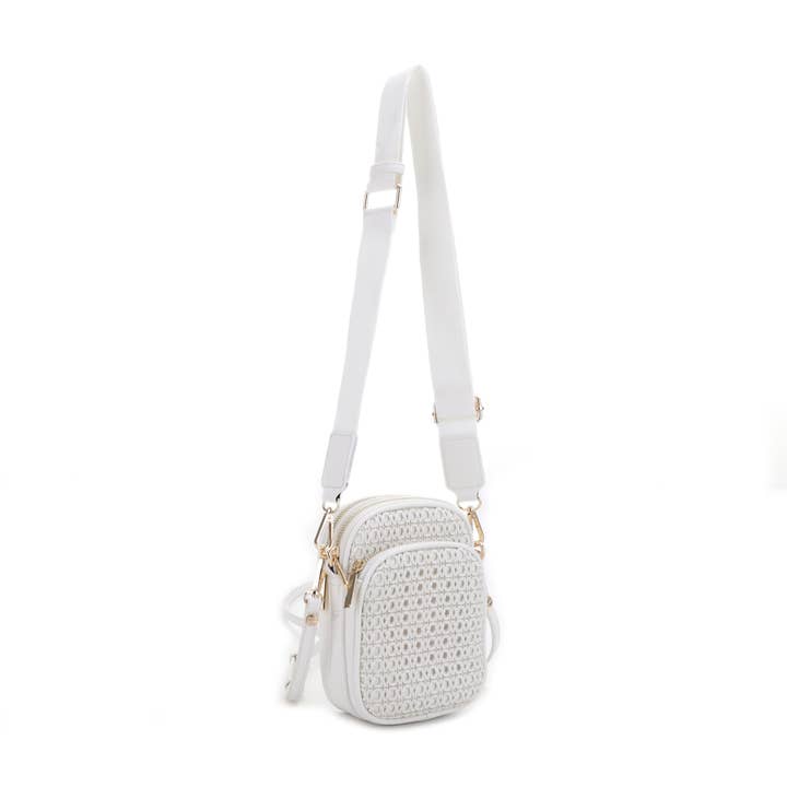 MALI + LILI - Wholesale Crossbody Bag - Women's - Josie Rattan Double Crossbody