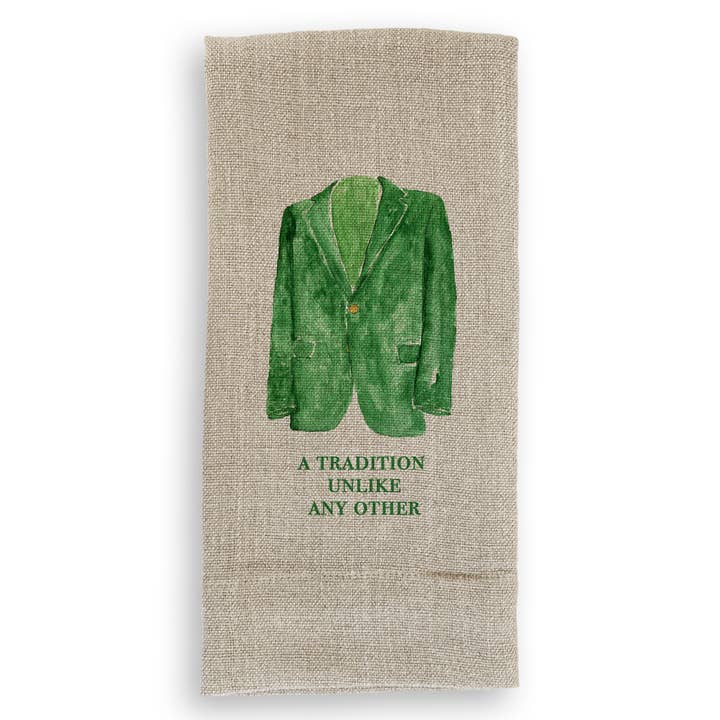 French Graffiti - Wholesale Tea Towel - Green Jacket1