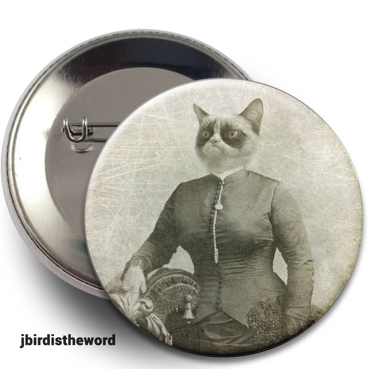 The Wild Oddisorium - Vente Épinglettes/boutons - Boutons de chat, épingles, badges, points de vente, chats drôles dans les vêtements, mignon10