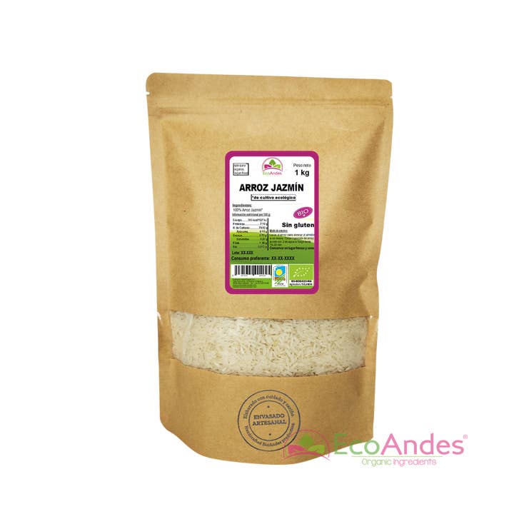ECOANDES - Wholesale Rice - White Jasmine Rice 500g - BIO