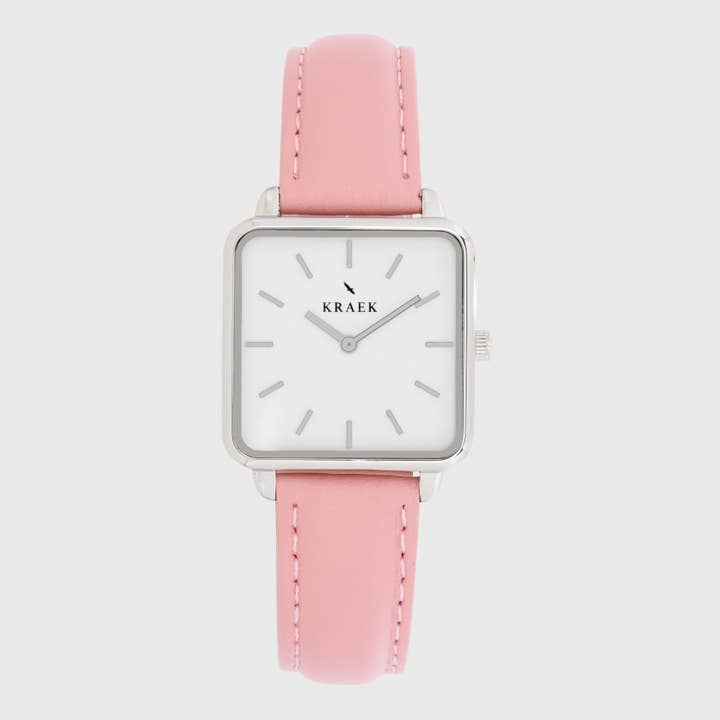 Riley | Silver | Pink | 28 mm for wholesale by KRAEK Watches