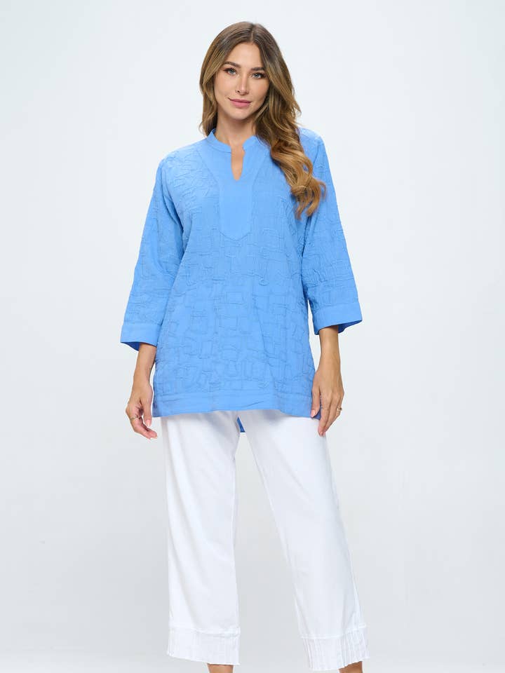Focus Fashion - Wholesale Tunic - Women's - 3/4 SLEEVE TUNIC -EC4260