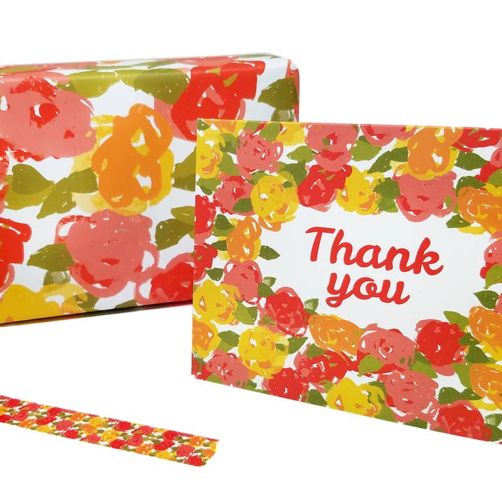 beve! - Venta al por mayor Sobre de papel de regalo - Papel de regalo floral vintage.1