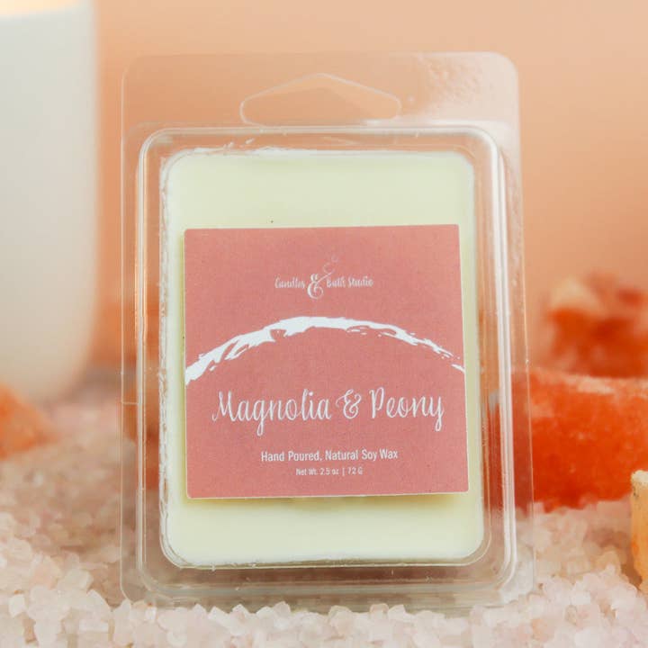 Magnolia & Peony Wax Melt for wholesale by Candles and Bath Studio