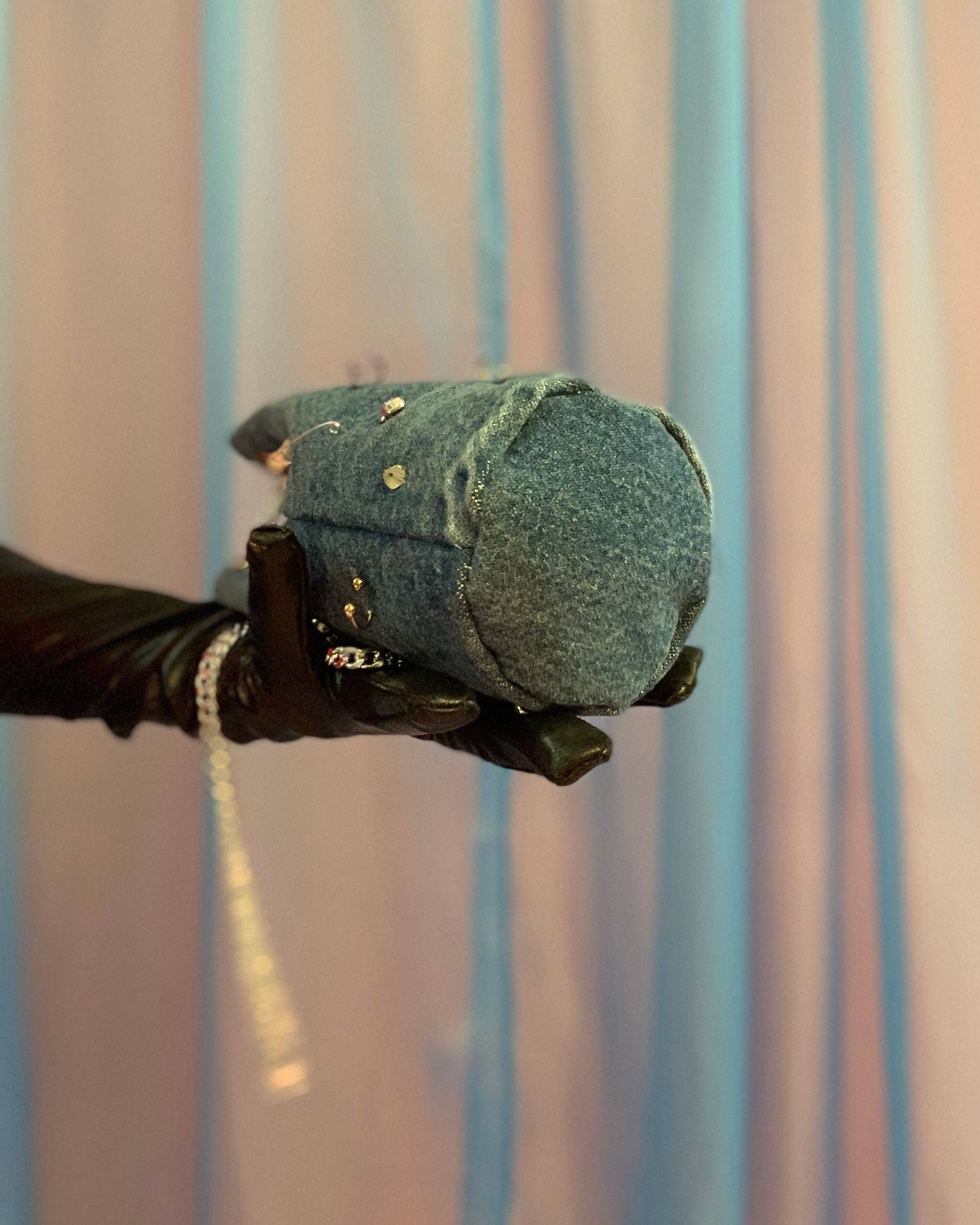 Shop Journal Vintage - Wholesale Crossbody Bag - Women's - Handmade pierced denim pouch bag7