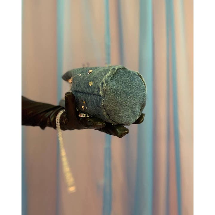 Shop Journal Vintage - Wholesale Crossbody Bag - Women's - Handmade pierced denim pouch bag7