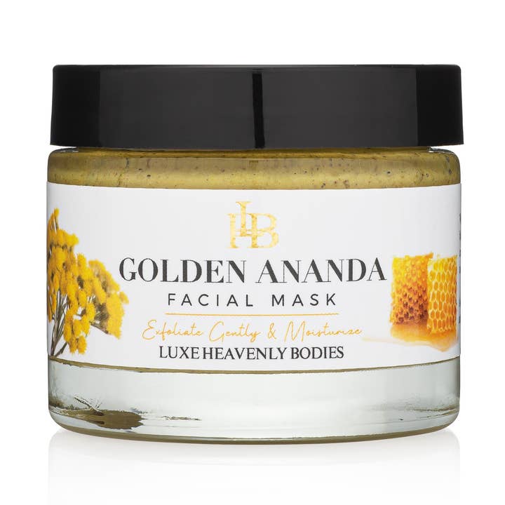 Masque facial Golden Ananda pour la vente par LUXE Heavenly Bodies - Natural & Organic Skincare