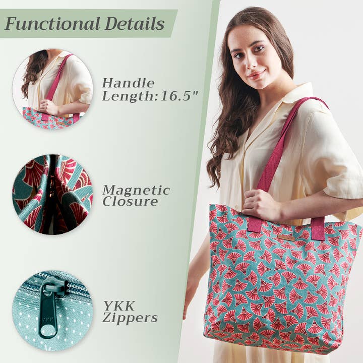 Maison d'Hermine - Design in Every Thread - Wholesale Tote Bag - Unisex - Canvas Tote Bag 100% Cotton Bamako - Malia - 17.7" x 14.5"3