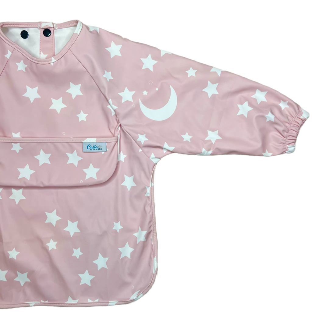 Calla & Friends - Wholesale Bib - Baby - The Grayson Long Sleeve Bib - Starry Night1