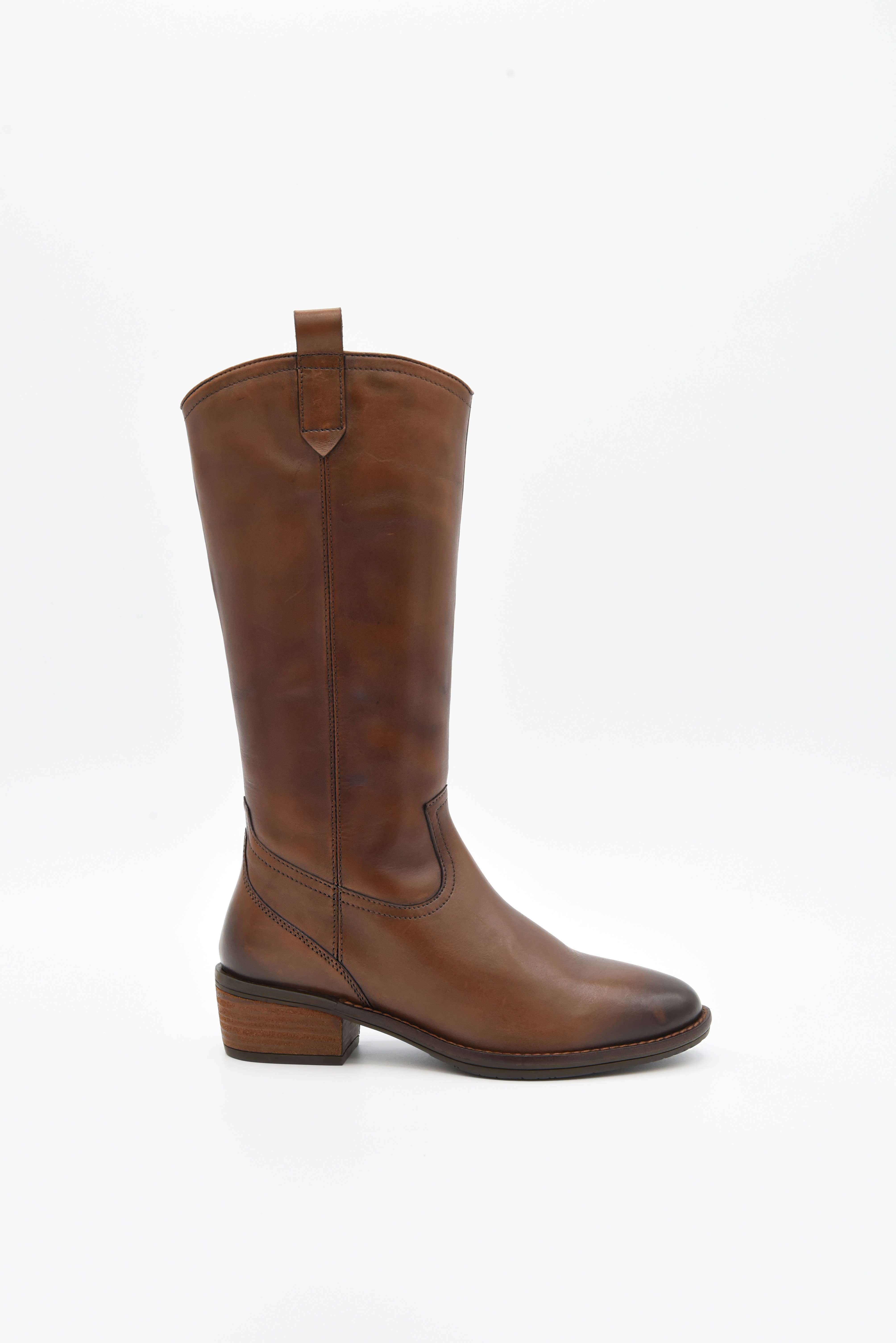 ROSA AMADA - Wholesale Boots - Women's - High Leather Boot With Low Block Heel2