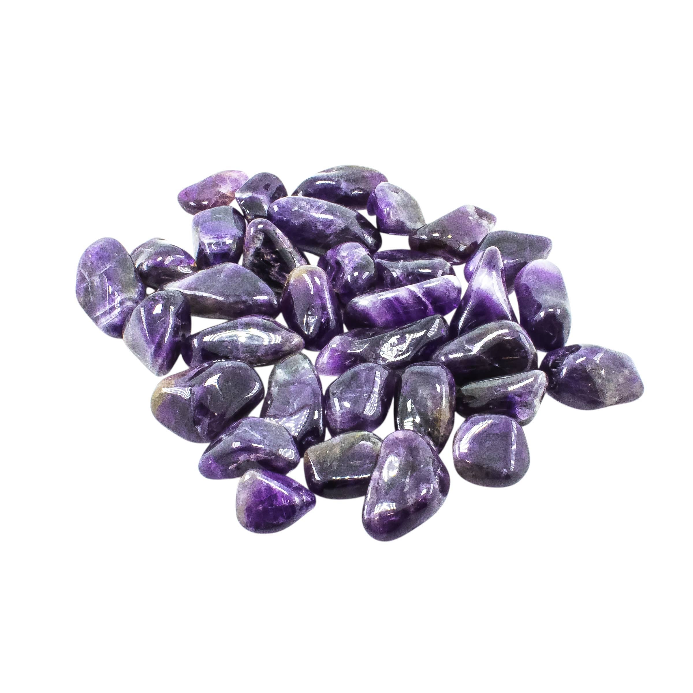Quasar Gems USA - Wholesale Spiritual Stone/Crystal - Amethyst Tumbled 20-30mm 1KG/2.2lbs2