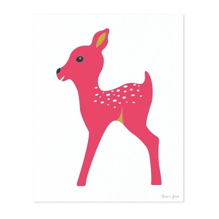 Faon en rose foncé pour la vente par Alison Glass