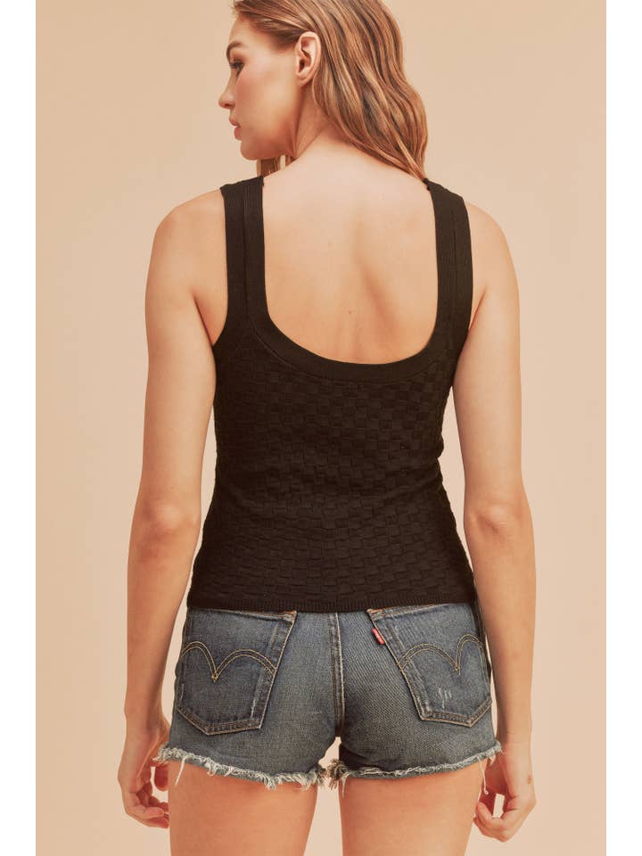 AEMI + CO – Tops – Mulher por atacado – Tanque de malha 360BN Gwenn 118