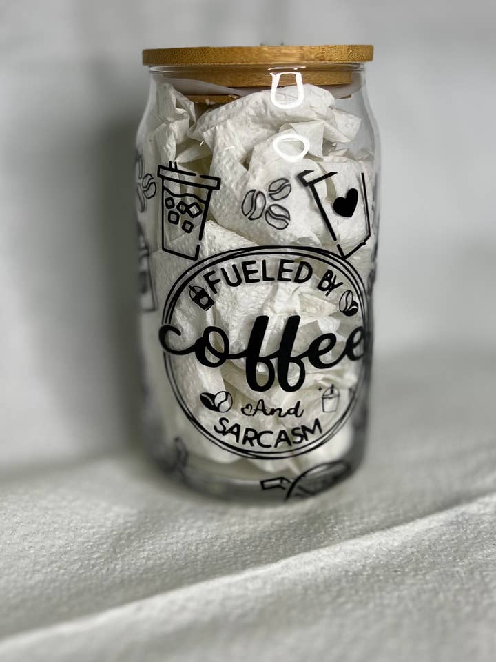 Coffee Glass Tumbler for wholesale by HooneyTunes Unlimited