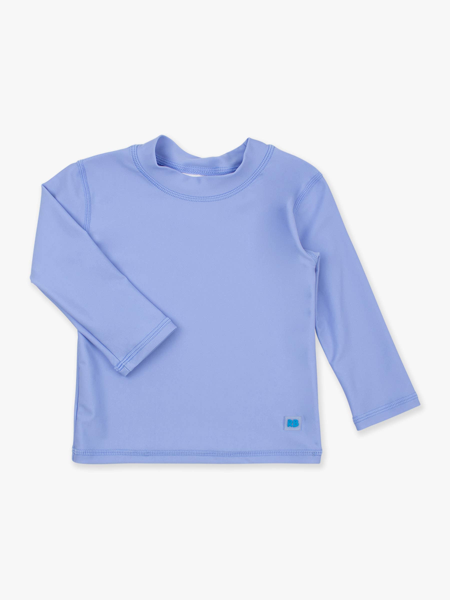 Boys Periwinkle Blue Long Sleeve Rash Guard for wholesale on Faire1