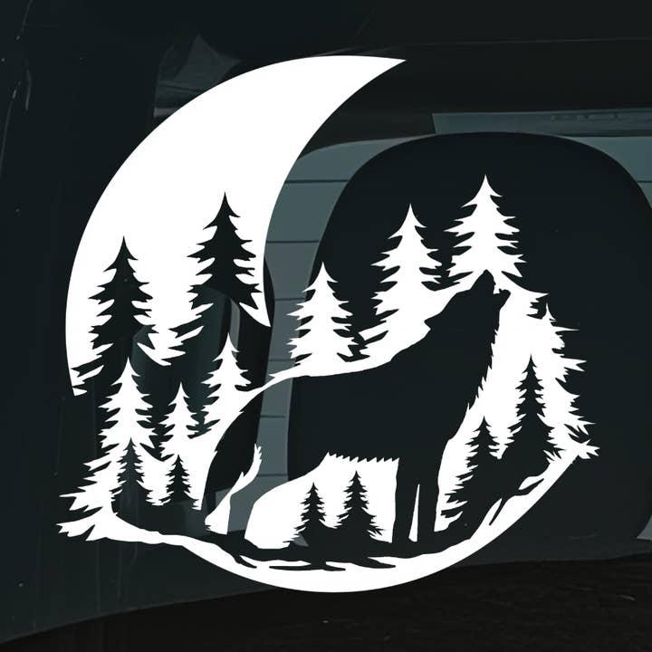 Wolf Vinyl Decal for Car Window, Water Bottle or Laptop for wholesale by Hive Decals