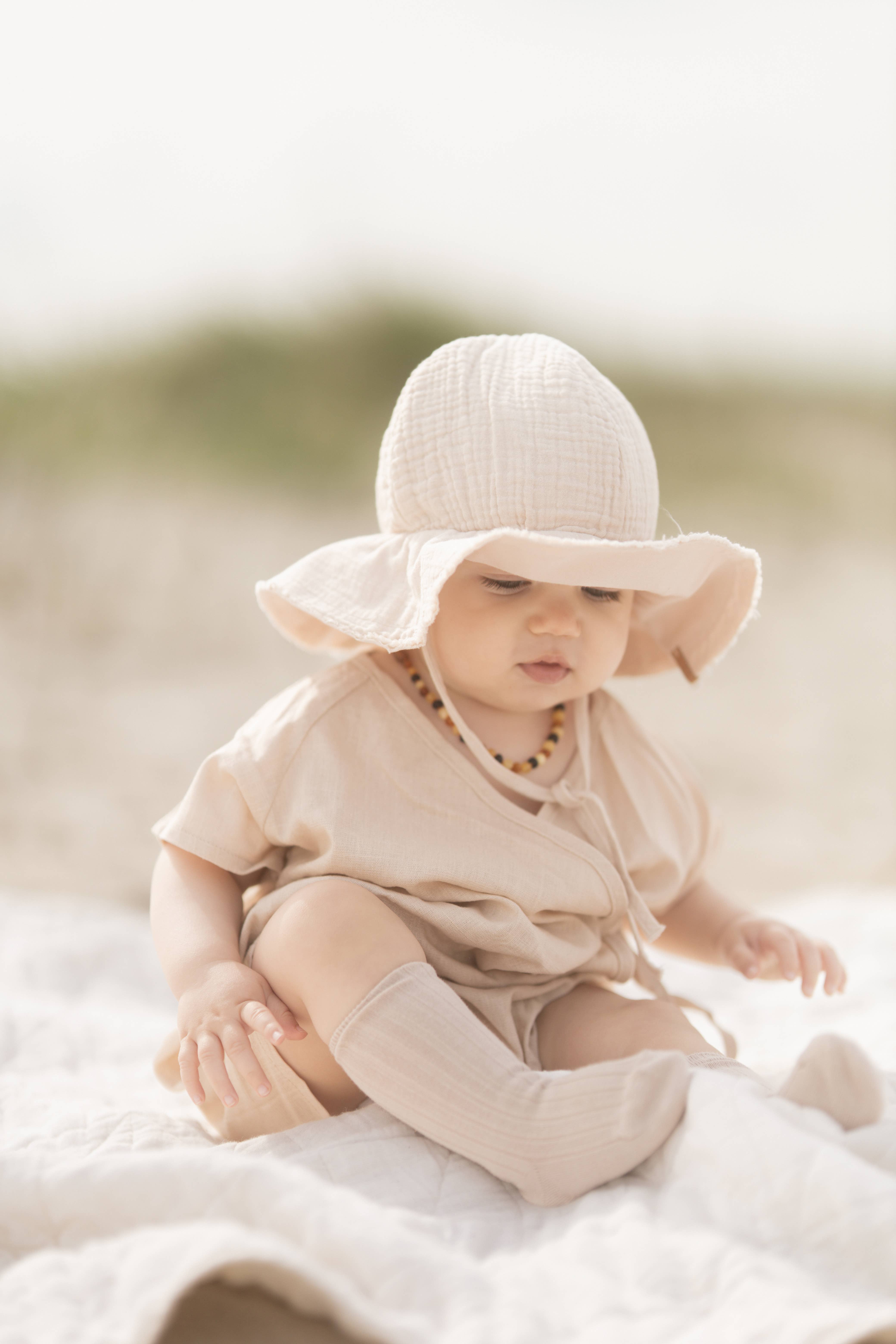 Annie & Charles - Wholesale Bodysuit (Non-Footed) - Baby - Annie & Charles® organic linen summer suit5