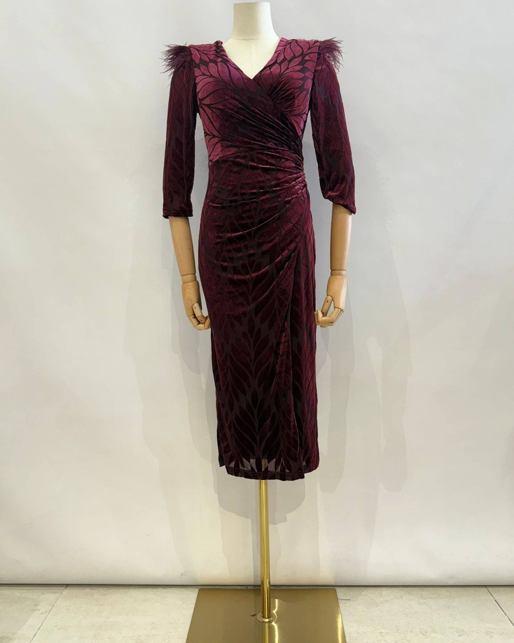 Invitadissimas – Engroshandel Kjole - Dame – Velour midikjole 22339-24