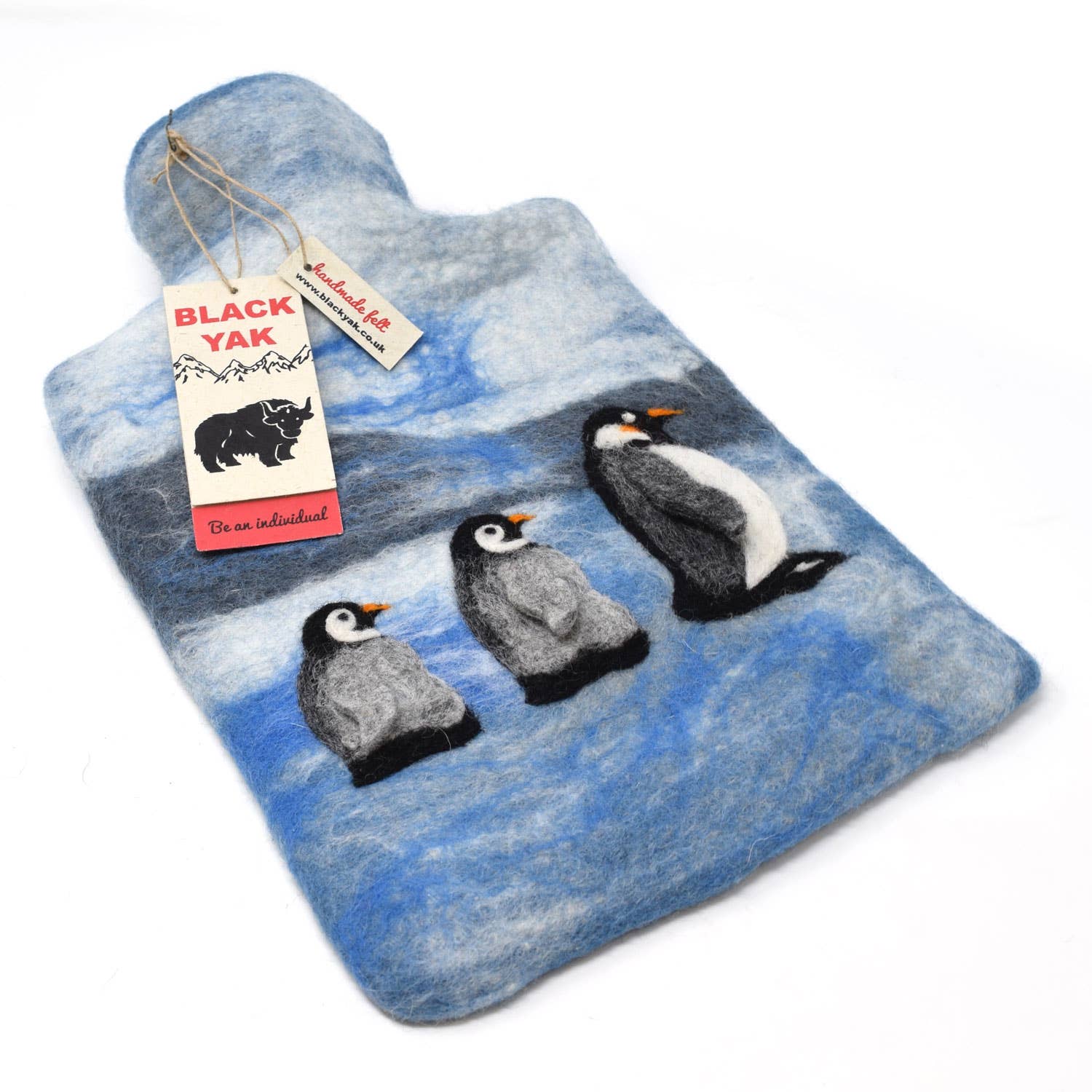 Black Yak Ltd – wholesale Hot/cold compress – Penguin Felt Hot Water Bottles - Fair Trade3