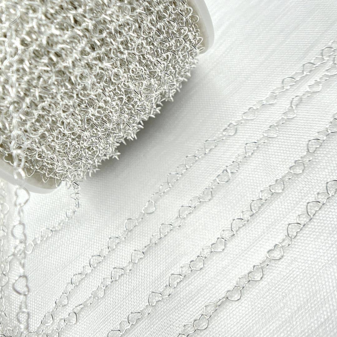 Jewels & Chains - Wholesale Link & Chain Necklace - Y112SS.  Sterling Silver Heart Link Chain2