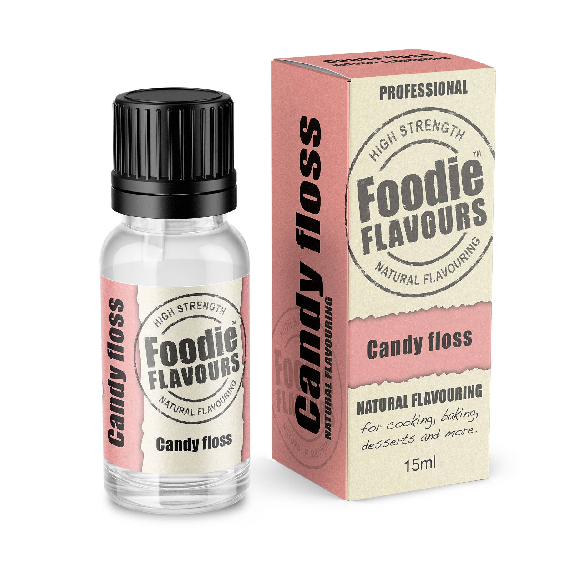 Foodie Flavours – wholesale Cocktail mix/syrup – Foodie Flavours Candy Floss Natural Flavouring - 15ml1