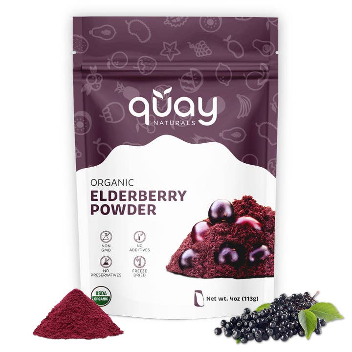 Organic Elderberry Juice Powder for wholesale by Quay Naturals