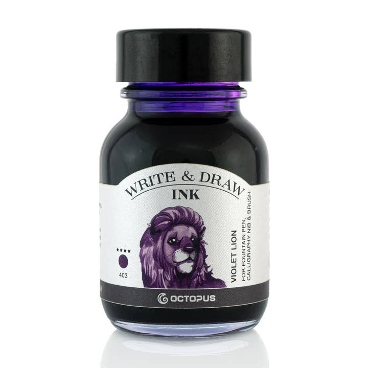 Write and Draw Ink 403 Violet Lion Writing Paper 50ml for wholesale by Octopus Concept GmbH
