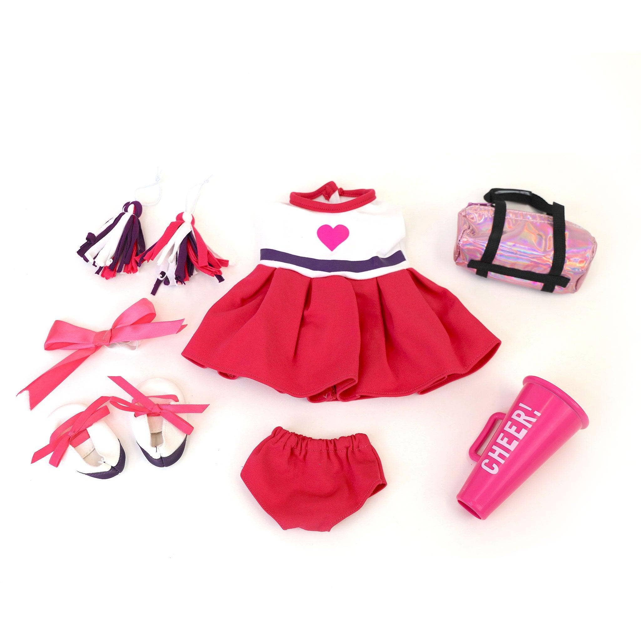 OrangeOnions - Wholesale Doll Clothing - Kids - Playtime By Eimmie Pack Cheerleader for 18" Dolls1