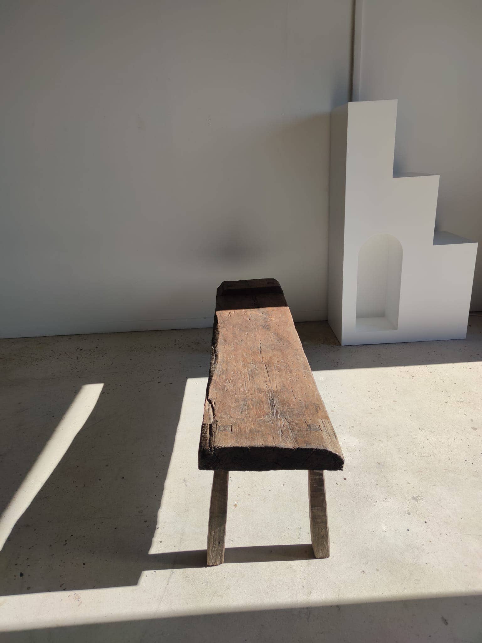 Office Objets - Wholesale Bench - Very large antique teak bench H:50cm L:2m0680