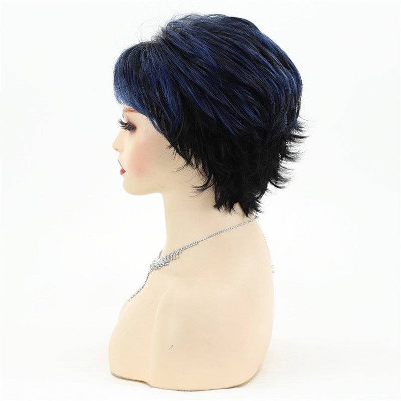 FurDecoration - Vente Perruque/extensions - Perruque Synthétique Courte Bouclée avec Bonnet4